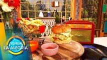 ¡Crujiente hamburguesa de pollo rostizado y cremoso! | Venga La Alegría