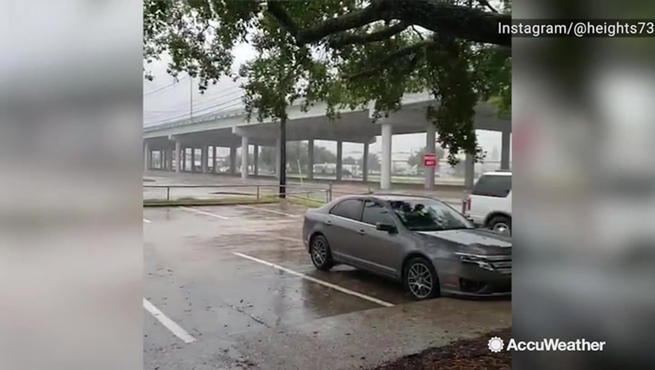 Imelda pours rain down across Houston