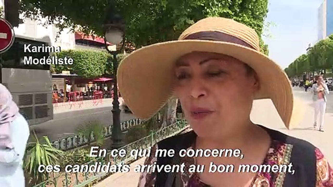 Tunis: des Tunisiens réagissent aux résultats du 1er tour de l'élection présidentielles