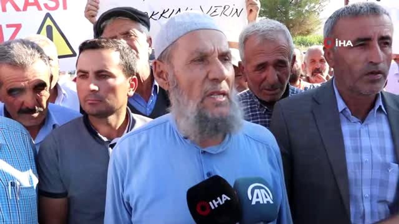 Köylüler taş ocağına karşı eylem yaptı