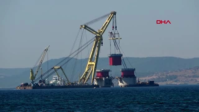 Çanakkale 1915 çanakkale köprüsü ayakları bir basamak daha yükseldi