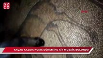 Kaçak kazıda Roma dönemine ait mozaik bulundu