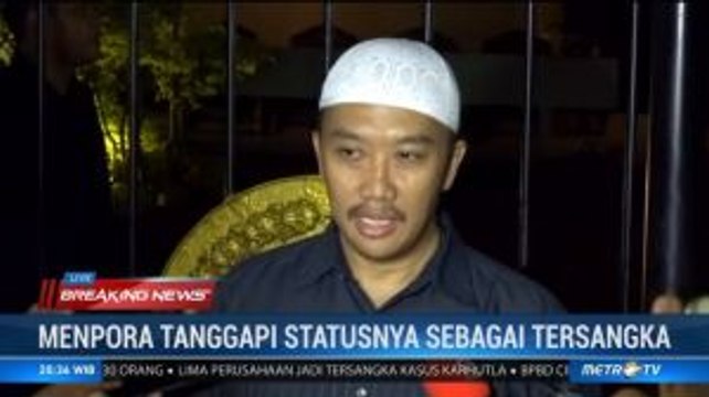 Jadi Tersangka Kasus Suap, Menpora: Kita Buktikan di Pengadilan