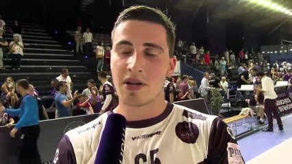 Andréa Guillaume après la victoire d'Istres contre Tremblay