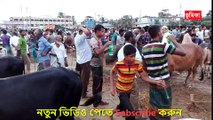 হাটে গরুর দাম নিয়ে ক্রেতা বিক্রেতার মধ্যে তুমুল ঝগড়া