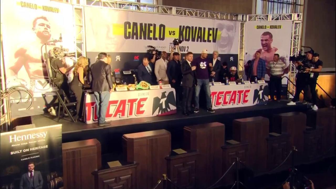 Canelo Kovalev Faceoff - Long