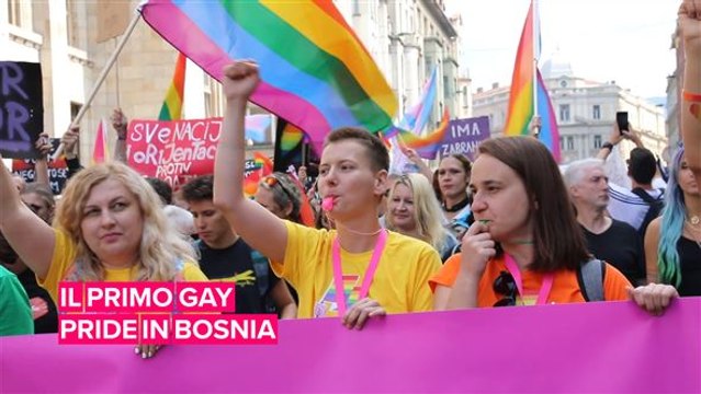 La Bosnia si colora di arcobaleno