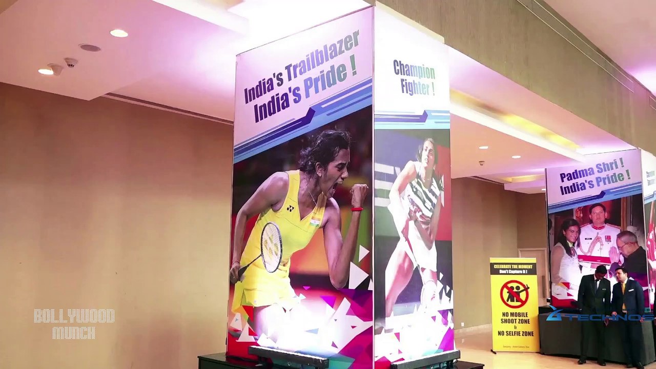 Amitabh Bachchan, Subrata Roy Others At Felicitation Badminton World Champion PV Sindhu