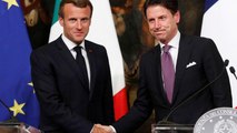 Macron y Conte, reencuentro tras meses de profunda crisis franco-italiana