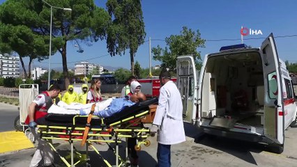 Hastanede gerçeği aratmayan kimyasal tatbikat