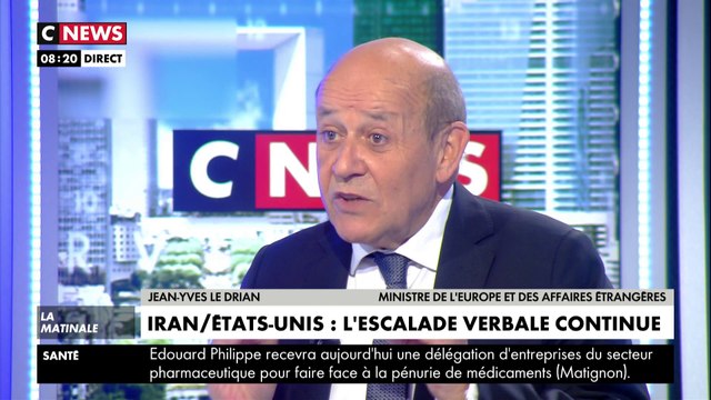 Jean-Yves Le Drian : «Quand je dis 'il faut que l'Iran revienne dans l'accord de Vienne', c'est une exigence»
