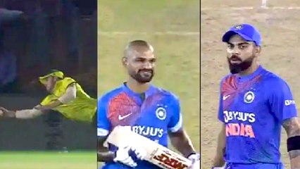 Watch Video : David miller Outstanding Catch to Dismiss Dhawan