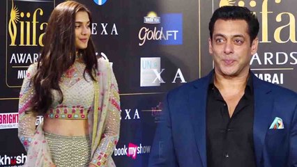 下载视频: Salman Khan’s grand entry at IIFA awards with Dabangg 3 Debutante Saiee Manjrekar | FilmiBeat