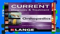 [READ] CURRENT Diagnosis   Treatment in Orthopedics, Fifth Edition (LANGE CURRENT Series)