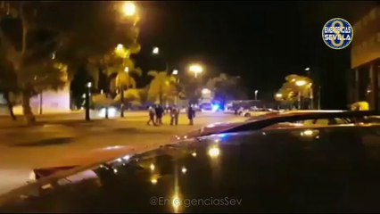 Detenido un motorista sin carné por atropellar a dos agentes en La Cartuja