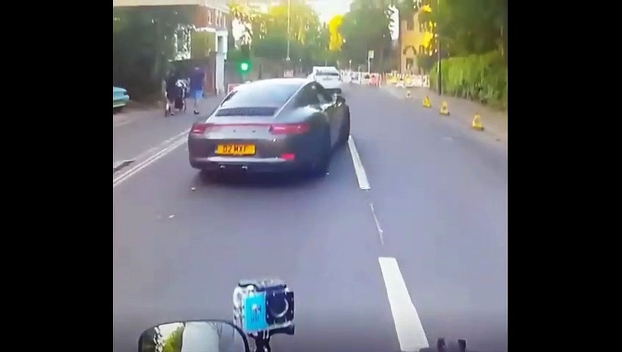 Close Call With Porsche