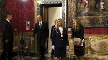 Roma - Mattarella riceve Macron al Quirinale (18.09.19)