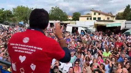 Salvini al mercato di Gualdo Tadino (Perugia) (19.09.19)