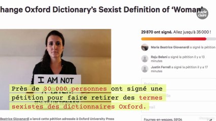 Une pétition pour ôter des termes sexistes des dictionnaires Oxford