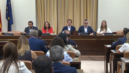 Reunión de grupo parlamentario de Cs en el Congreso