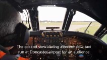 Watch the pilot's view of the Doncaster based Vulcan bomber on a recent run