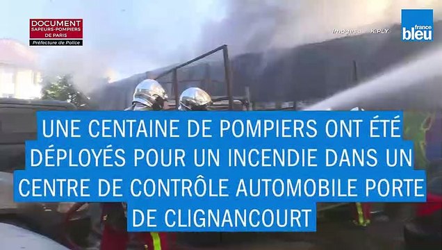 Incendie dans un garage Porte de Clignancourt