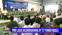 PRRD leads decommissioning of 727 former rebels