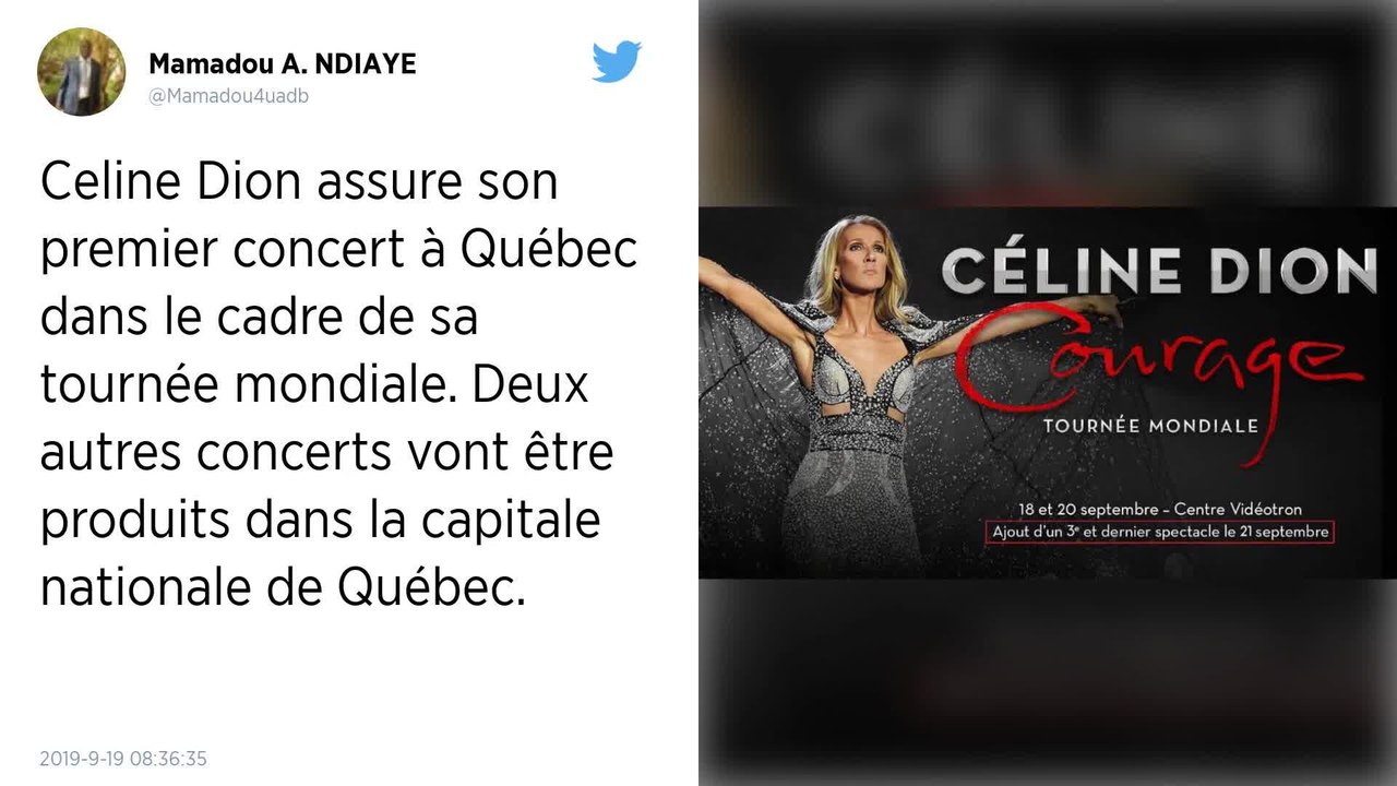 Céline Dion enflamme Québec au début de sa nouvelle tournée mondiale