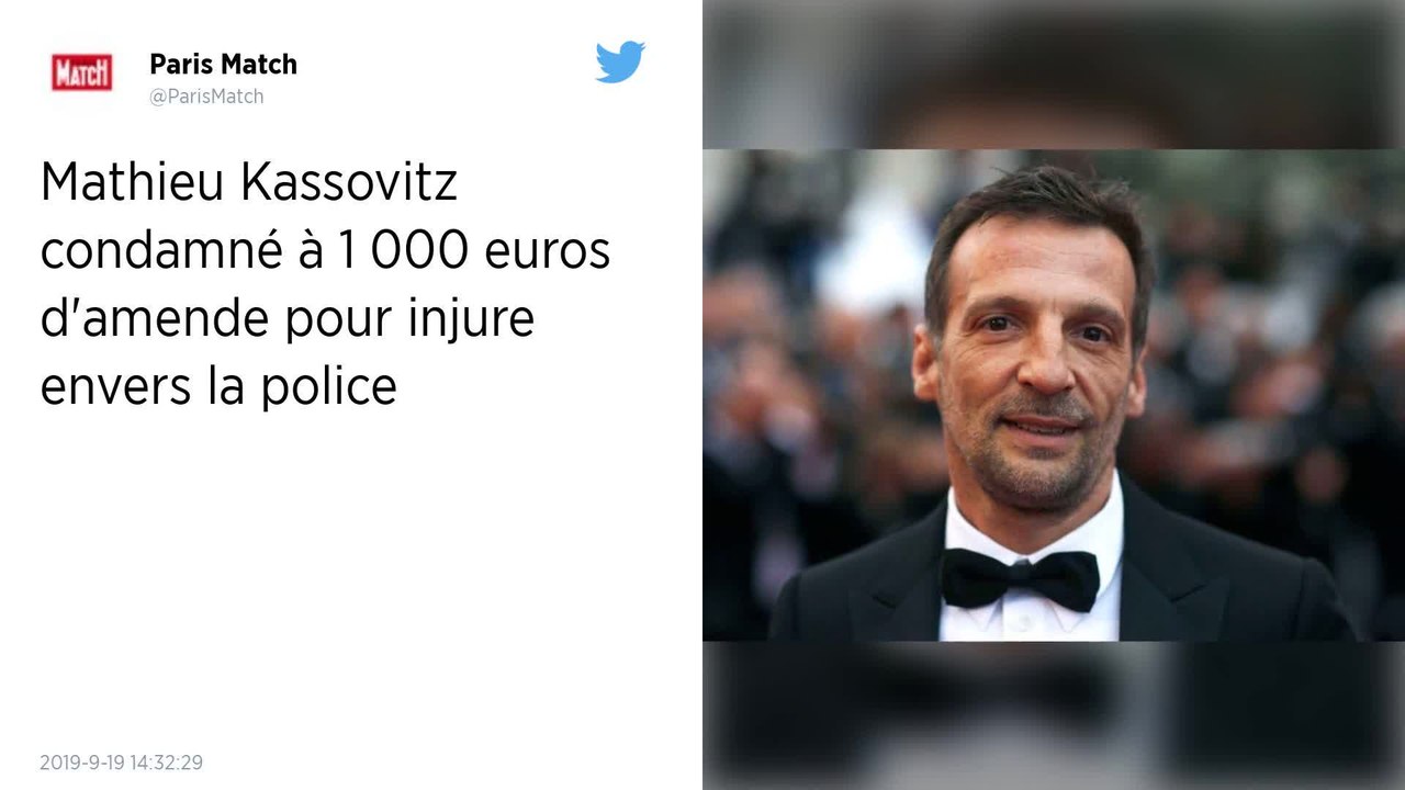 « Bande de bâtards » : Mathieu Kassovitz condamné pour injure envers la police