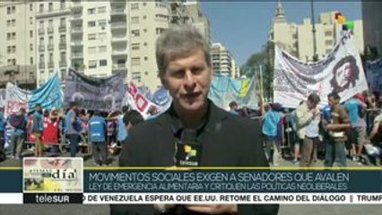Argentina: senado debate proyecto de ley de emergencia alimentaria