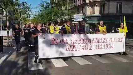 Belfort, les pompiers dans la rue
