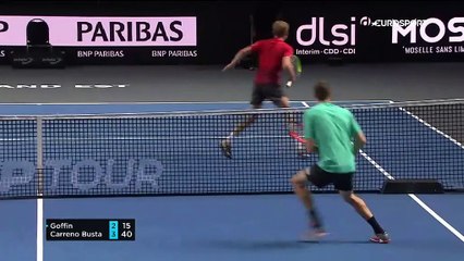 Malgré quelques fulgurances, Goffin n'a pas pesé lourd face à Carreno Busta