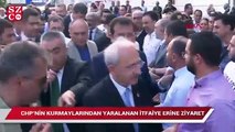 CHP’nin kurmaylarından Tuzla’da yaralanan itfaiye erine ziyaret!