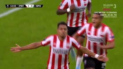 Donyell Malen Goal HD -  PSV	1-0	Sporting 19.09.2019