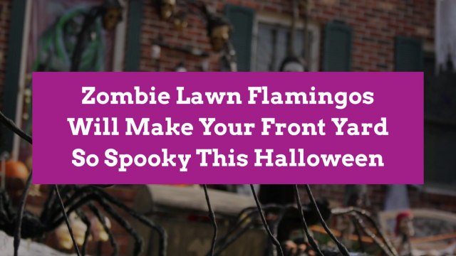 Zombie Lawn Flamingos Will Make Your Front Yard So Spooky This Halloween
