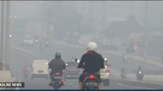 Kabut Asap di Palembang Kian Pekat