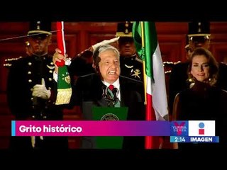 Así fueron los 20 &#39;vivas&#39; del primer grito de López Obrador | Noticias con Yuriria Sierra