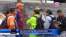 Banda conformada por cinco sujetos robaron varias escabadoras en Guayaquil
