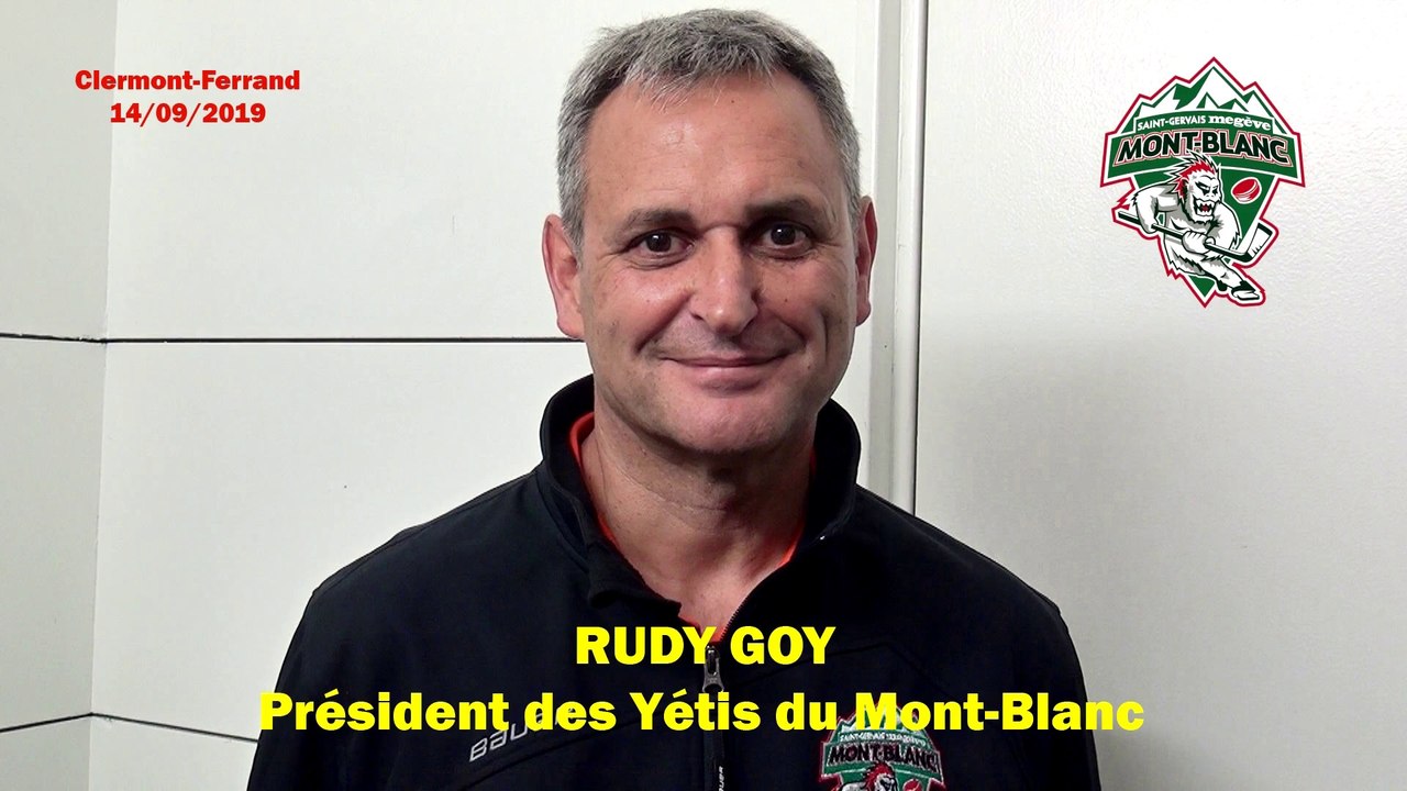 Hockey sur glace Interview Rudy Goy 2019-09-14 Prèsident des Yétis du Mont-Blanc