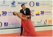رقصة الفنان أحمد داود وزوجته علا رشدي تخطف الأضواء في مهرجان الجونة