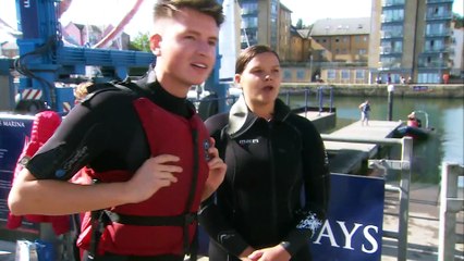 Jamie's Plunge into Portishead Marina!