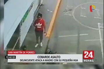 SMP: asaltan a mujer frente a su hija en puerta de colegio