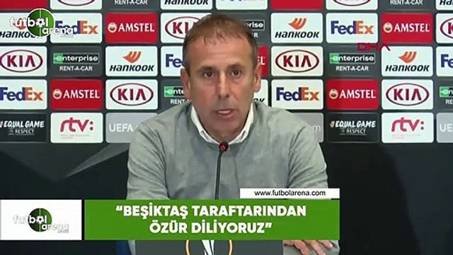 Abdullah Avcı: Beşiktaş taraftarından özür diliyoruz