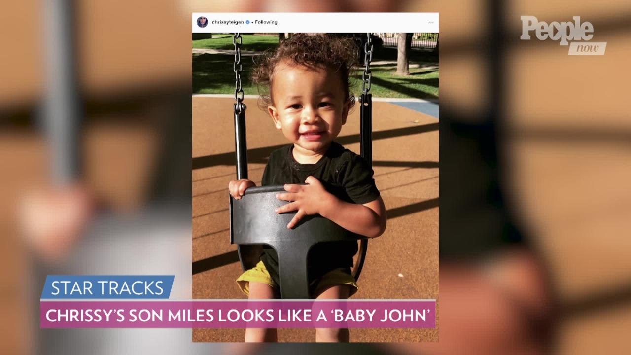 Chrissy Teigen 'Finally' Gets a Kiss from Son Miles: '16 Months, Worth the Wait!'