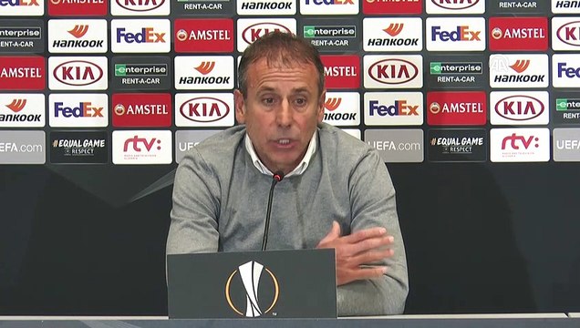 Slovan Bratislava - Beşiktaş maçının ardından - Beşiktaş Teknik Direktörü Abdullah Avcı - BRATİSLAVA