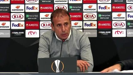 Slovan Bratislava  - Beşiktaş maçının ardından - Beşiktaş Teknik Direktörü Abdullah Avcı