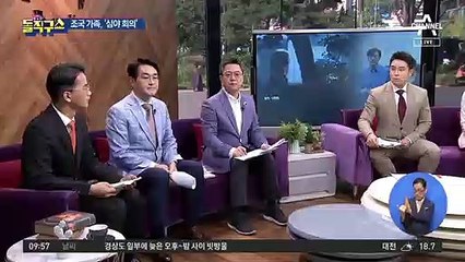 카메라에 포착된 조국·정경심…금요일 밤 가족회의