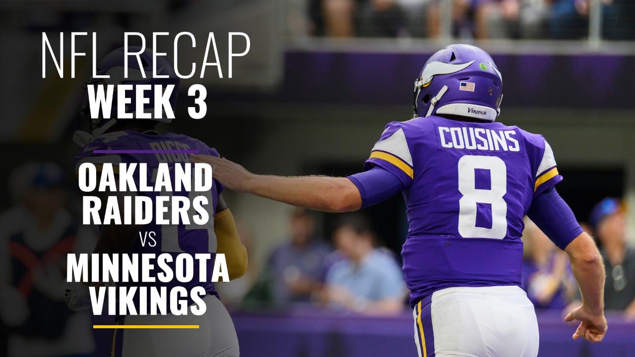 Week 3: Vikings beat down on Raiders