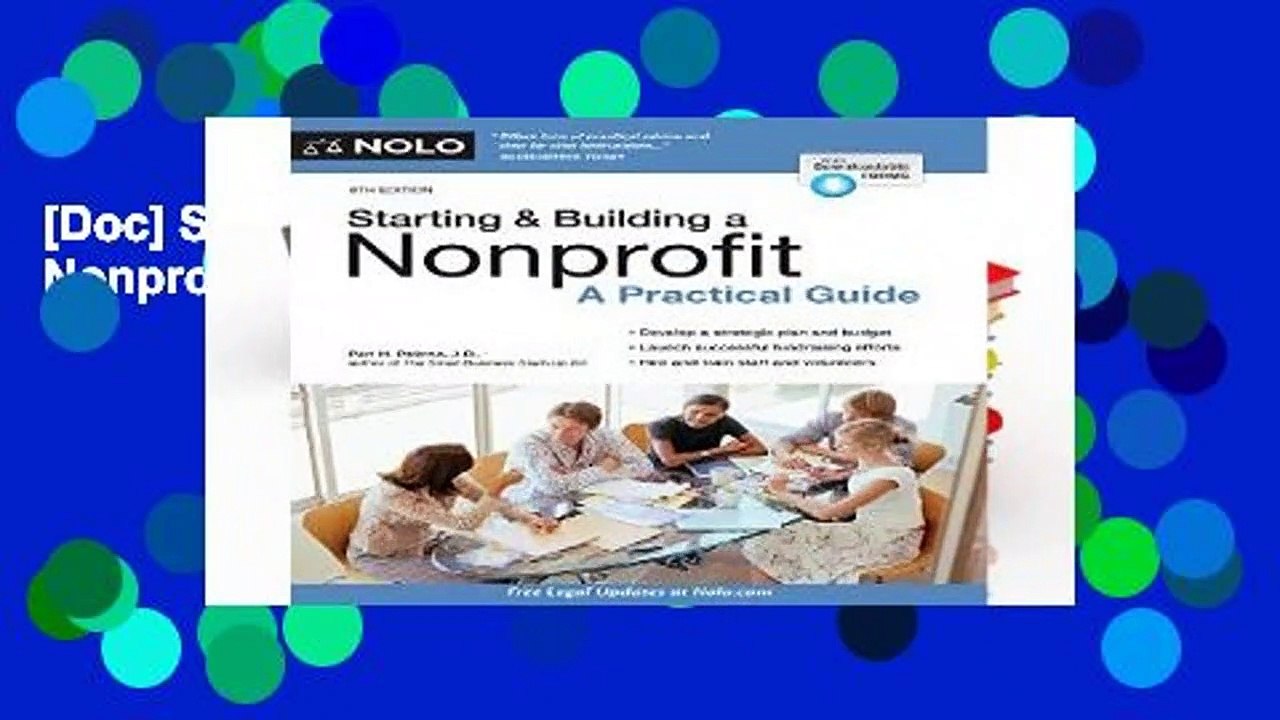 [Doc] Starting   Building a Nonprofit: A Practical Guide