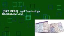 [GIFT IDEAS] Legal Terminology (Quickstudy: Law)